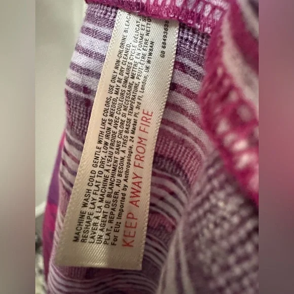 Anthropologie Saturday Sunday Magenta Purple Floral Maxi Dress 100% Cotton SizeS - Picture 4 of 9
